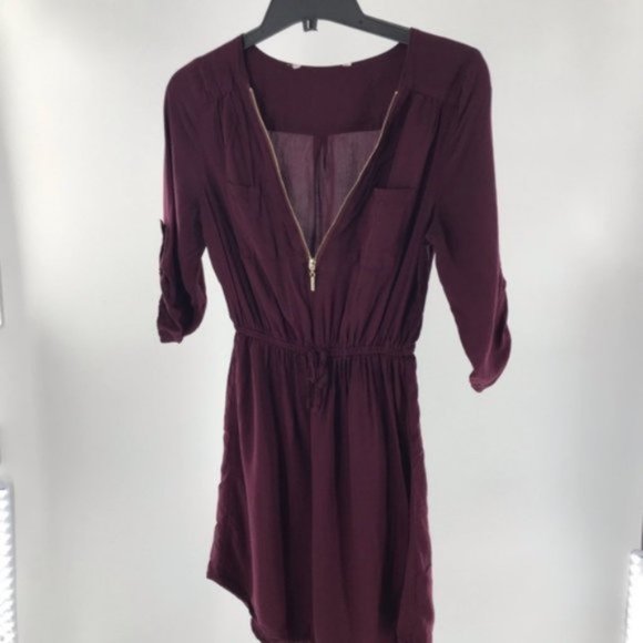 Cute Zip Front Dress sz XS - Picture 1 of 9